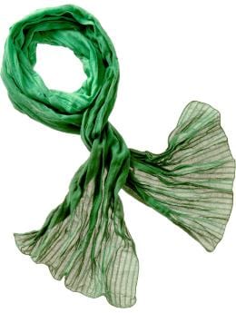 Women: Dip-dye scarf - lawn green