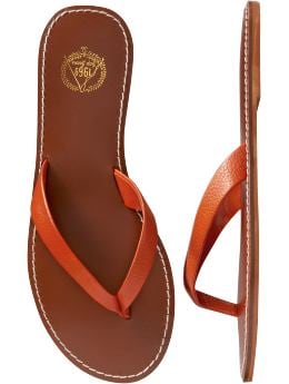 Women's Clothing: Women's Clothing: Leather flip-flops: Flip Flops Shoes | Gap from gap.com