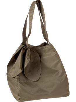 Women: Large nylon tote - rublo taupe