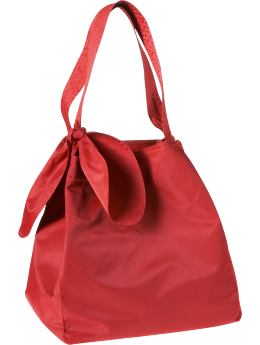 Women: Large nylon tote - strawberry