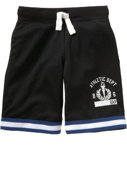 GapKids: Athletic mesh shorts - black