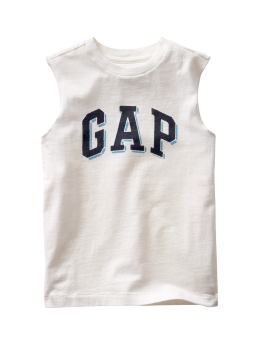 GapKids: Sueded sleeveless logo T - Plaster