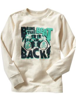 GapKids: Sueded music graphic T - stone