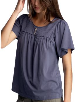 Women's Clothing: Women's Clothing: Woven-detail T: Sale Tops | Gap :  woven-detail t flutter sleeves european collection elbow length sleeves