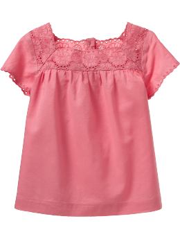 BabyGap: Scalloped tunic - apple blossom