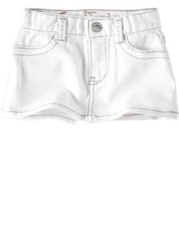 BabyGap: White mini skirt - white denim