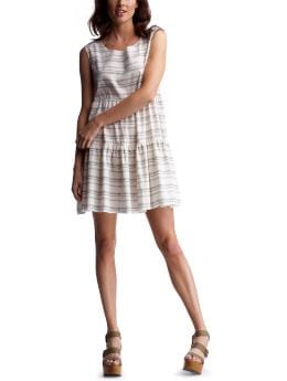 Women's Clothing: Women's Clothing: Striped tie-back dress: Dresses | Gap :  striped tie-back dress dress european collection grey