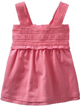 BabyGap: Pieced eyelet tank - apple blossom