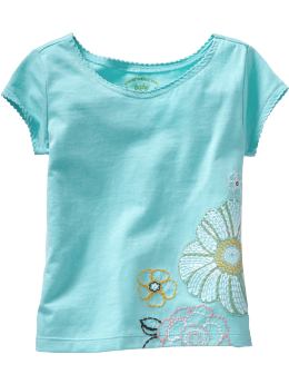 BabyGap: Scallop graphic T - splash blue