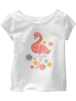 BabyGap: Scallop graphic T - white