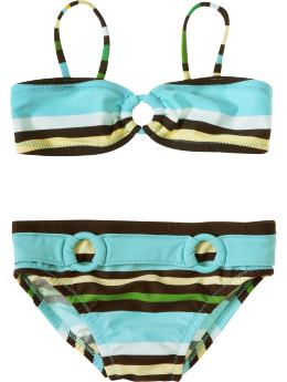 BabyGap: Striped ring bikini - blue stripe