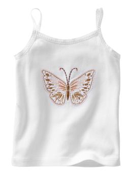 BabyGap: Butterfly tank - white