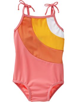 BabyGap: Colorblock one-piece - pink combo