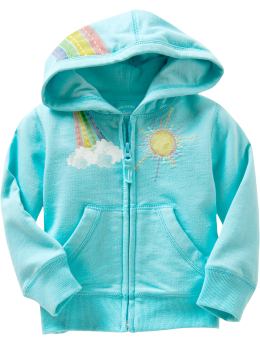 BabyGap: Rainbow surf hoodie - splash blue