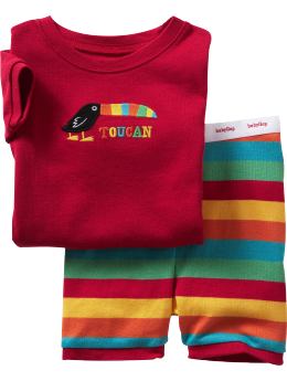 BabyGap: Toucan short sleep set - admiral red