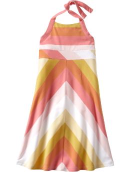 GapKids: Striped halter dress - apple blossom