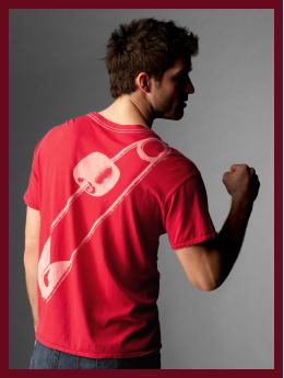 Women: Gap (PRODUCT) RED graphic pin T - ribbon red