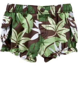 BabyGap: Jungle cargo shorts - green print