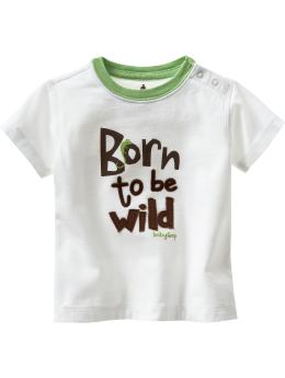 BabyGap: Wild graphic ringer T - white