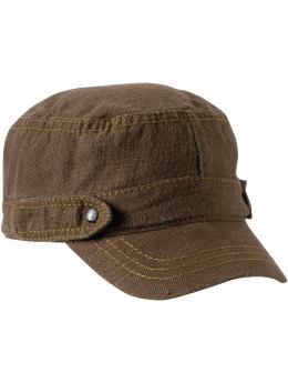 BabyGap: Slub military hat - woodblock