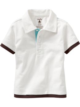 BabyGap: Layered polo - off white