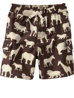 BabyGap: Safari swim trunks - animal print