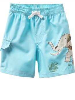 BabyGap: Elephant swim trunks - turquoise