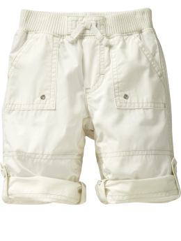 BabyGap: Lightweight roll-up pants - off white