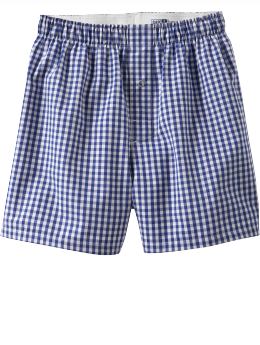 GapKids: Gingham boxers - campus blue