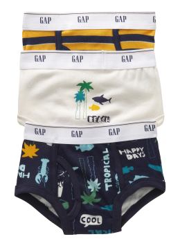 GapKids: Beach briefs (3-pack) - raw indigo