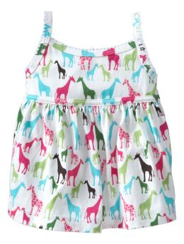 BabyGap: Strappy empire tank - now giraffe