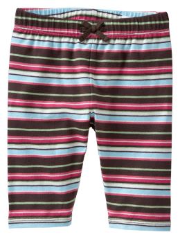 BabyGap: Cropped leggings - chocolate raspberry stripe
