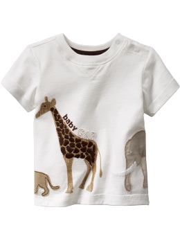BabyGap: Jungle animal graphic T - off white