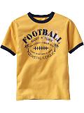 GapKids: Sueded sporty graphic ringer T - golden