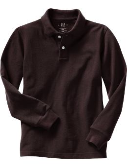 GapKids: Solid pique polo - turkish coffee