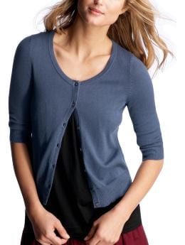 Women: Elbow-sleeved cardigan - ibeza sea