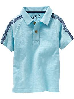BabyGap: Raglan sleeve polo - blue heaven
