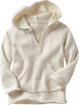 BabyGap: Pullover sweater hoodie - white sail
