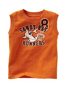 BabyGap: Sporty muscle T - holiday orange