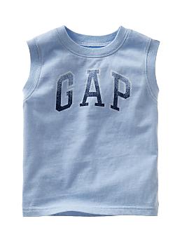 BabyGap: Sporty muscle T - wind blue