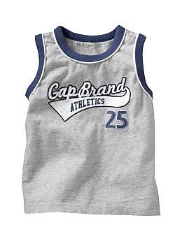 BabyGap: Athletic ringer tank - gray