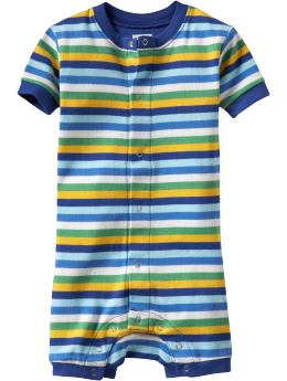 BabyGap: Striped romper - multi stripe