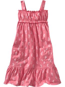 GapKids: Printed ruffle dress - apple blossom