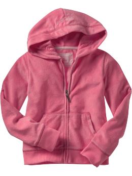 GapKids: Terry zip-up hoodie - apple blossom
