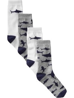 GapKids: Shark socks (2-pack) - raw indigo