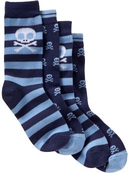 GapKids: Rugby skull socks (2-pack) - raw indigo