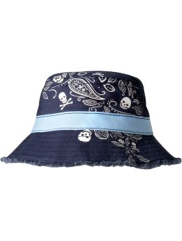 GapKids: Raw-edged skull bucket hat - vintage navy