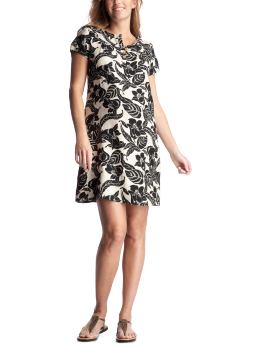 GapMaternity: Floral linen shift dress - black print