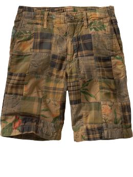 GapKids: Floral patchwork shorts - patchwork