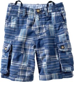 GapKids: Cargo patchwork shorts - patchwork